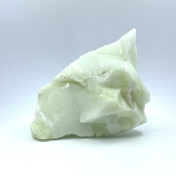 Jadeite Custard Glowing Swirl Slag Uranium Vintage Art Glass Cullet #4GX10 - Picture 6 of 9